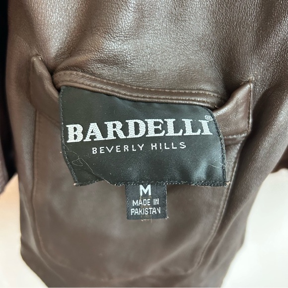 Bardelli Beverly Hills Vtg Men's Brown Suede Leather Reversible Jacket Size M - Picture 7 of 12